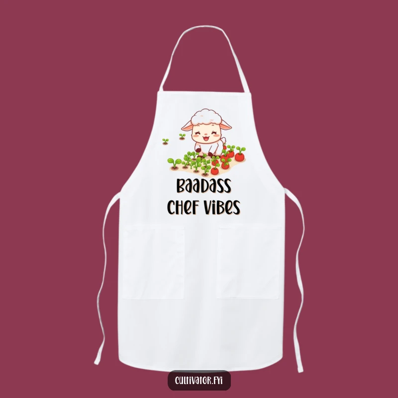 Funny Sheep Vegetable Apron: Kitchen Garden Fun for Farmers