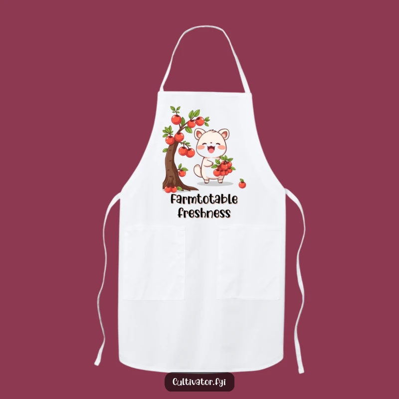 Funny Fruit Harvester Apron: Joyful Animal Funny Gift for Kitchen Garden Fun