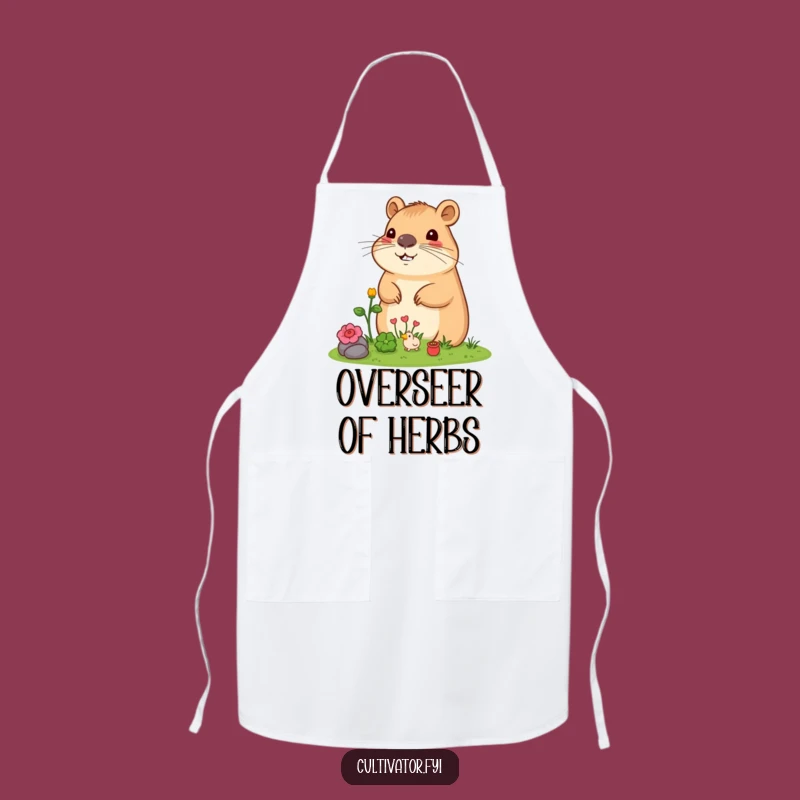 Funny Capybara Apron: Chef's Garden Companion, Perfect Humorous Kitchen Gift