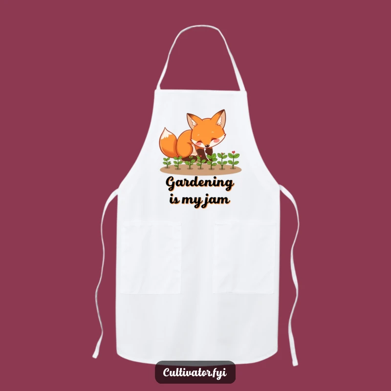 Funny Fox Apron - Gardener's Playful Companion, Practical Funny Gift