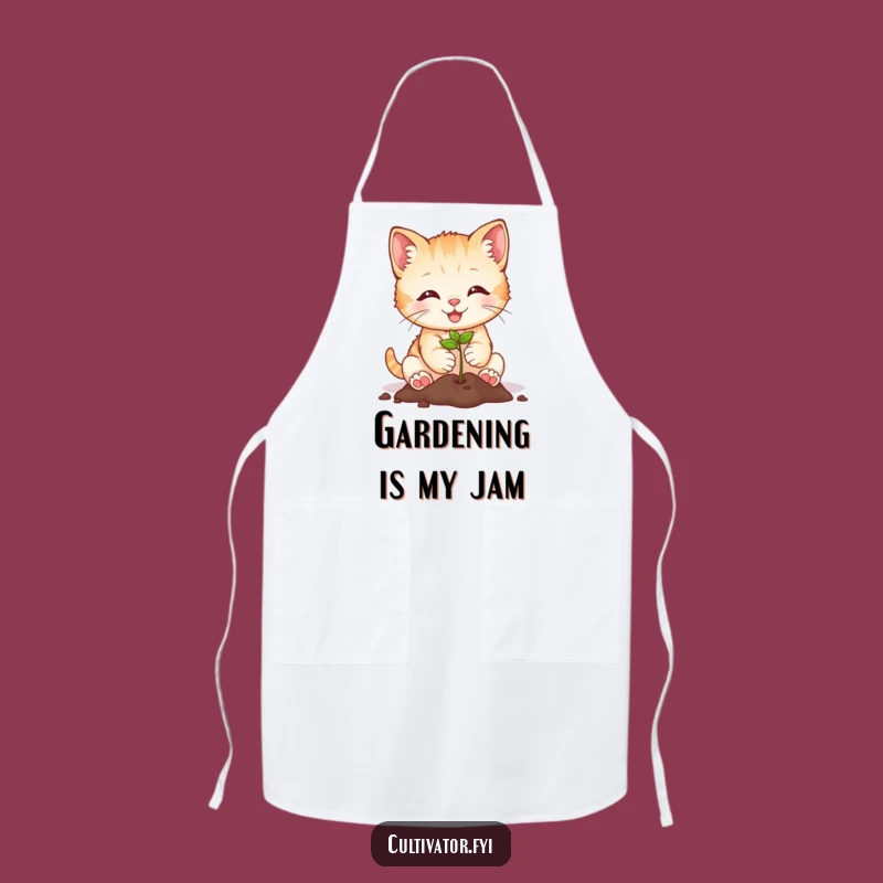Funny Kitten Planting Apron: Protect Your Clothes with Adorable, Humorous Gardening Style