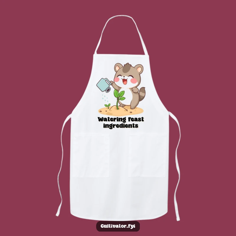Funny Plant Parent Animal Apron: Watered Wonders, Practical Funny Gift!
