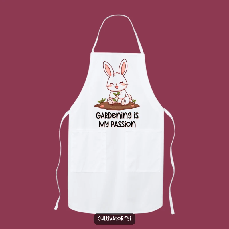 Funny Rabbit Planting Apron: Kitchen Garden Fun for Chefs