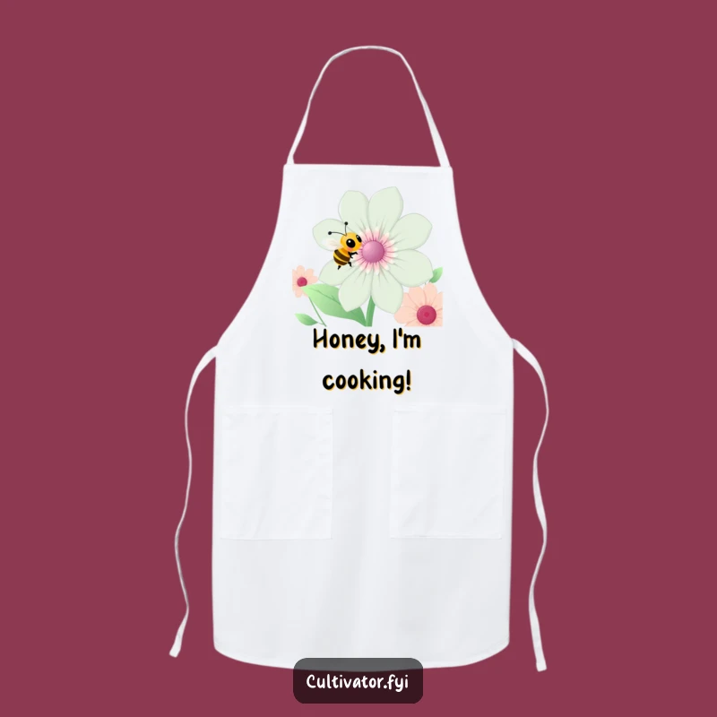 Funny Bee Apron: Garden Humor, Busy Cook, Perfect Funny Gift for Chefs