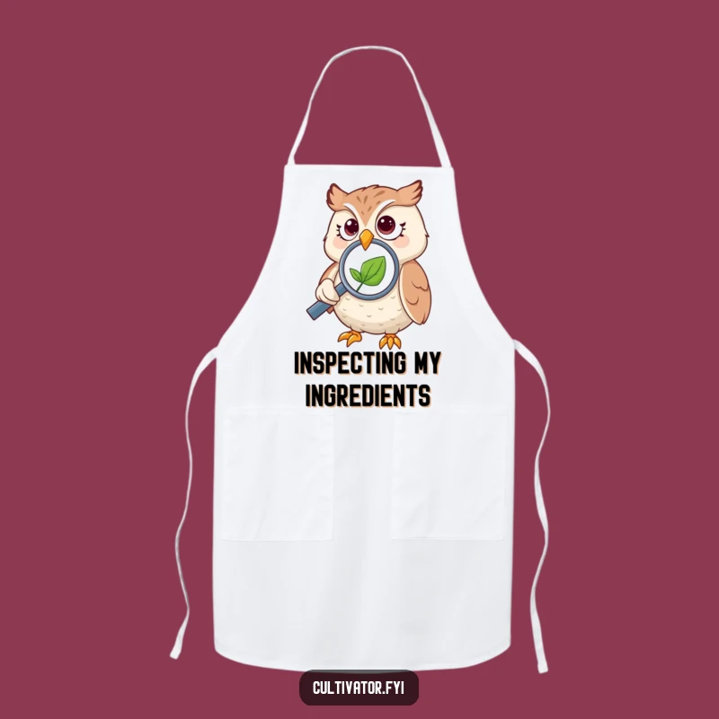 Funny Owl Magnifying Apron - Protect Your Clothes for Discovery!