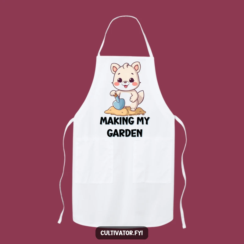 Funny Gardening Animal Apron: Trowel Time Protection - Practical Funny Gift