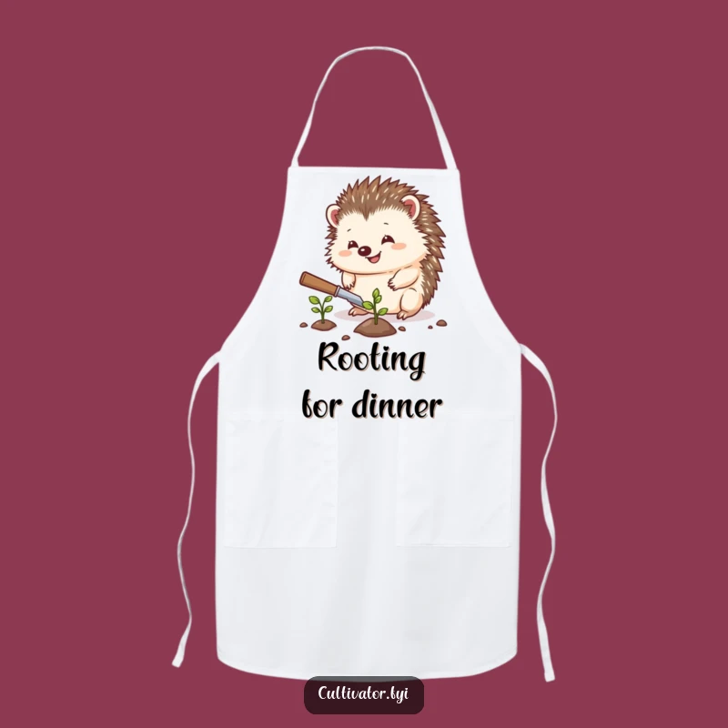 Funny Hedgehog Apron: Gardener's Helper, Planting Fun, Perfect Funny Gift for Cooks