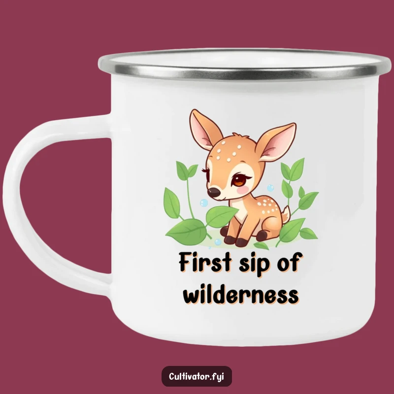 Funny Deer Dew Drop Camping Mug - Durable Nature's Calm - Perfect Funny Gift