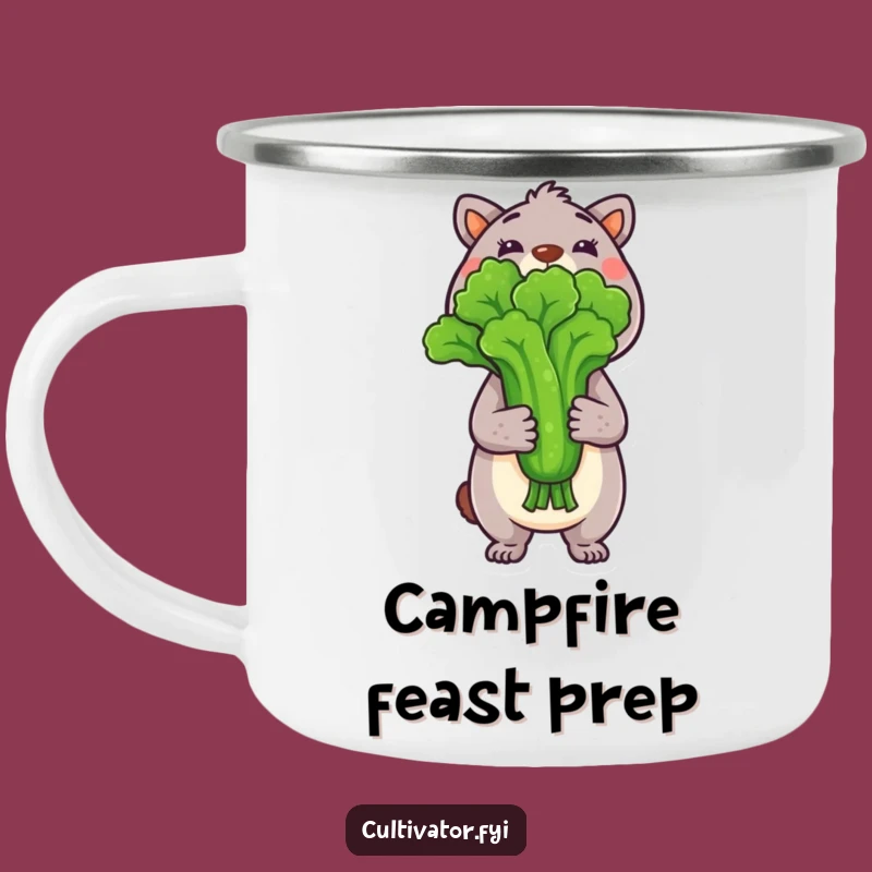 Funny Harvest Animal Camping Mug: Veggie Pride for Outdoor Feasts Gift