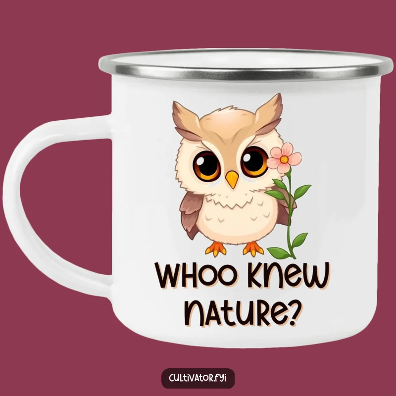 Funny Owl Camping Mug - Nature Explorer's Brew Cup, Durable Funny Gift