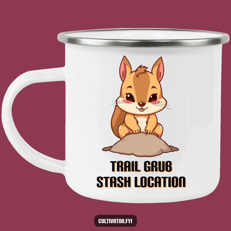 Funny Squirrel Camping Mug: Rugged Funny Gift for the Outdoorsy Digger