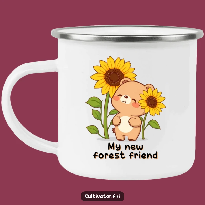 Funny Giggling Bear Camping Mug - Durable Outdoor Humor for Adventures - Great Funny Gift