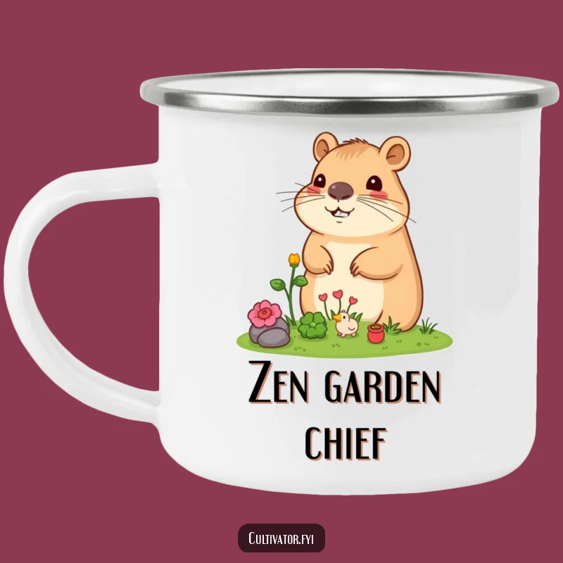 Funny Capybara Camping Mug: Outdoor Garden Adventure Cup, Ideal Funny Gift