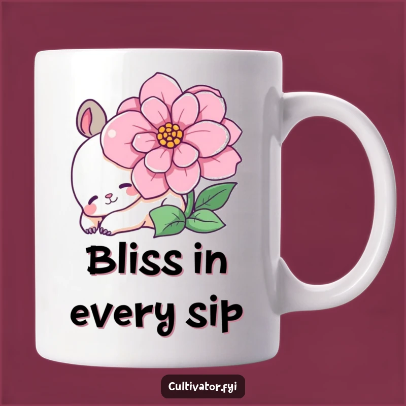 Funny Content Animal Mug: Relaxing Bloom Buddy - Perfect Funny Gift