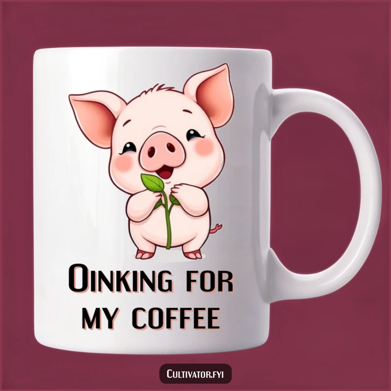 Funny Piglet Sprout Mug: A Hilarious Gift for Gardeners and Optimists