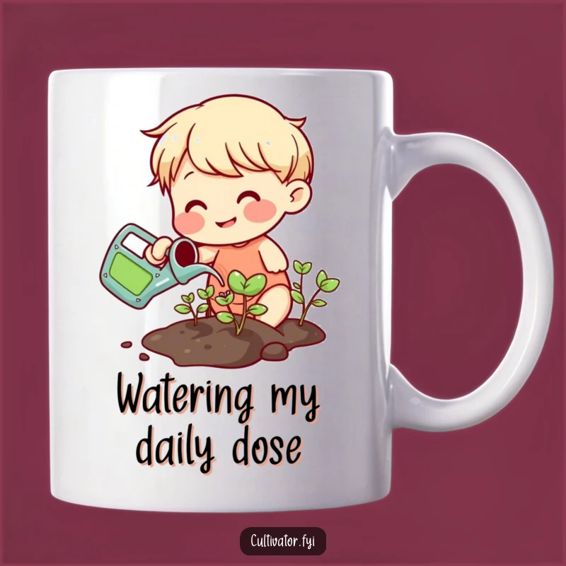 Funny Watering Sprout Mug: Hilarious Plant Parent Gift Idea