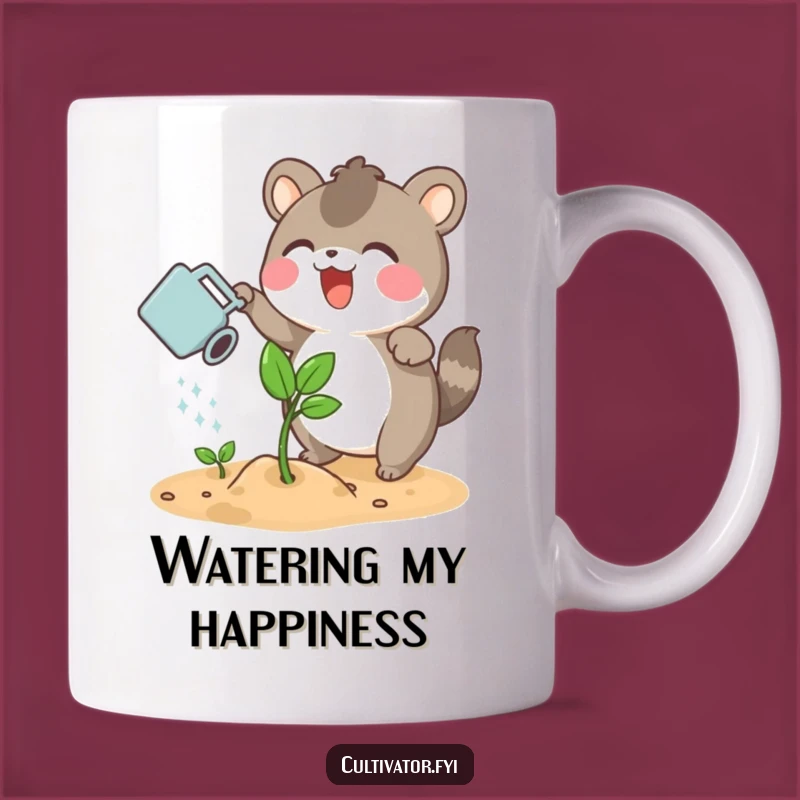 Funny Plant Parent Animal Mug: Watering Joy, Perfect Funny Gift!