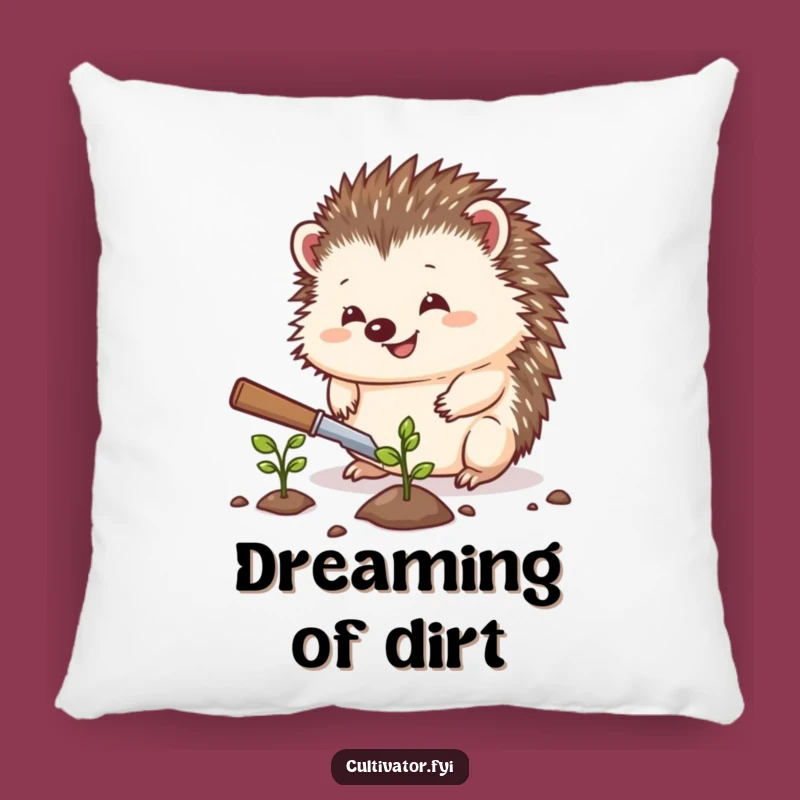 Funny Hedgehog Pillow: Cozy Comfort, Gardener's Friend, Perfect Funny Gift