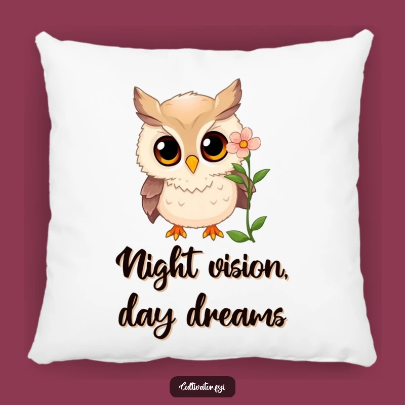 Funny Owl Pillow - Cozy Wonder Companion, Soft and Funny Gift