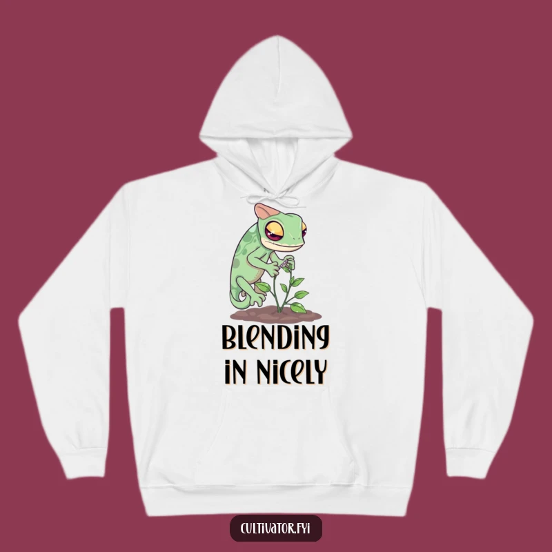 Funny Chameleon Measuring Hoodie: Cozy Science-Themed Apparel & Humorous Gift