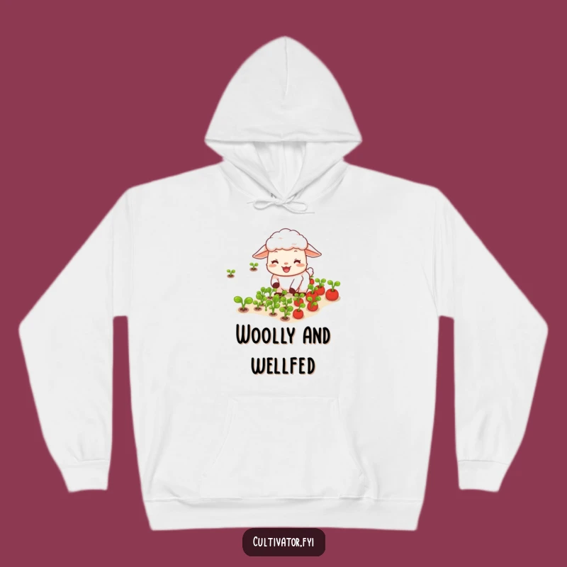 Cozy Funny Sheep Vegetable Hoodie: Warm Comfort for Gardeners
