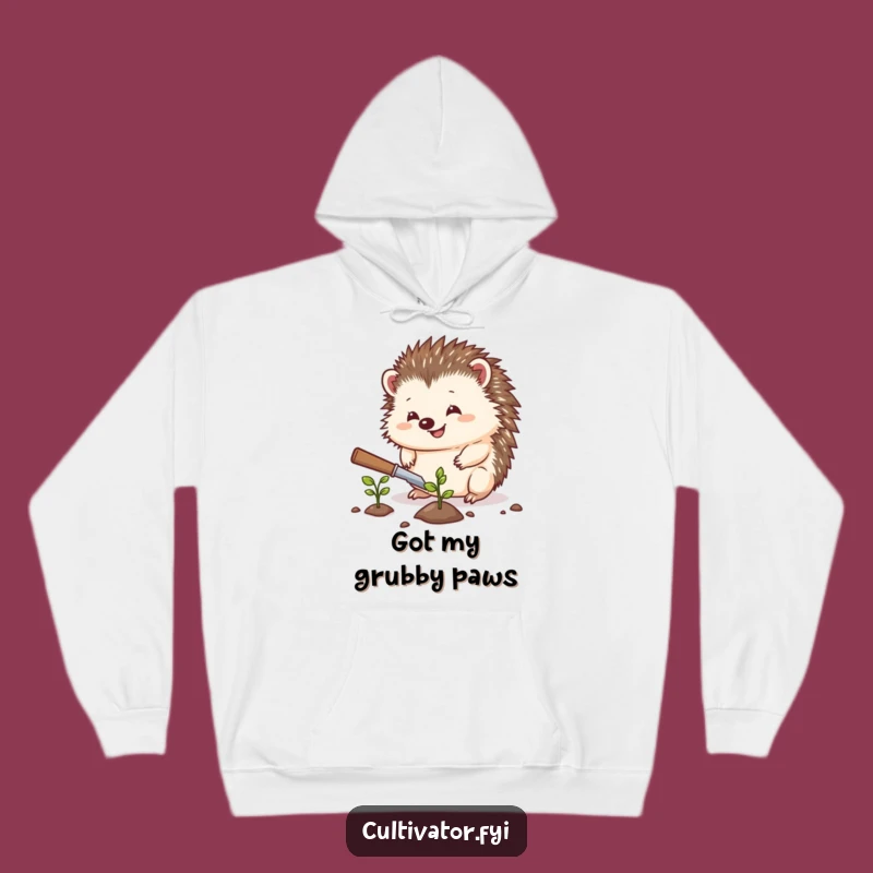 Funny Hedgehog Hoodie: Cozy Gardener, Planting Comfort, Ultimate Funny Gift
