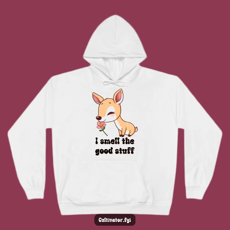 Funny Deer Hoodie: Cozy Comfort, Contented Sniff, Ultimate Funny Gift for All