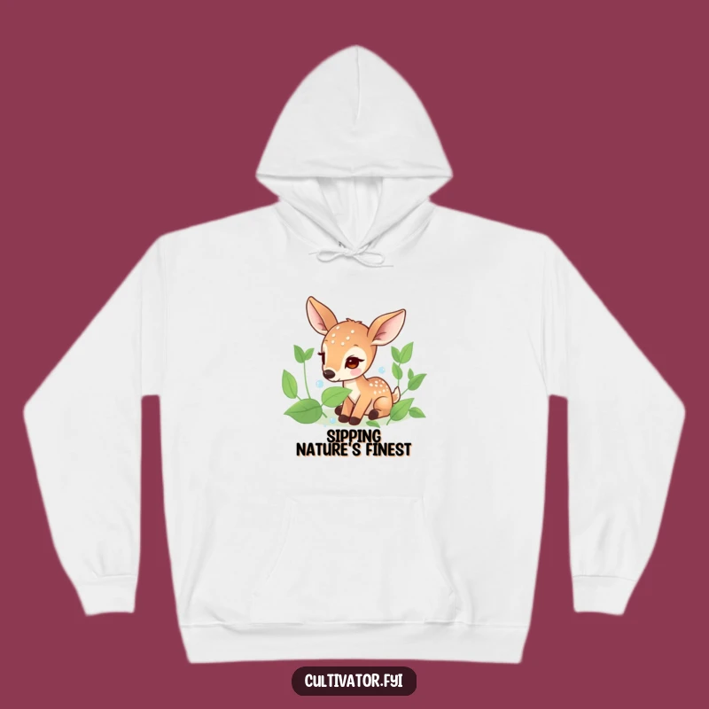 Cozy Funny Deer Hoodie - Warm Nature's Delicate Moments - Ideal Funny Gift