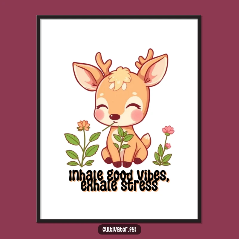 Free Printable Deer Herb Art: Funny Downloadable Wall Decor for Nature Lovers