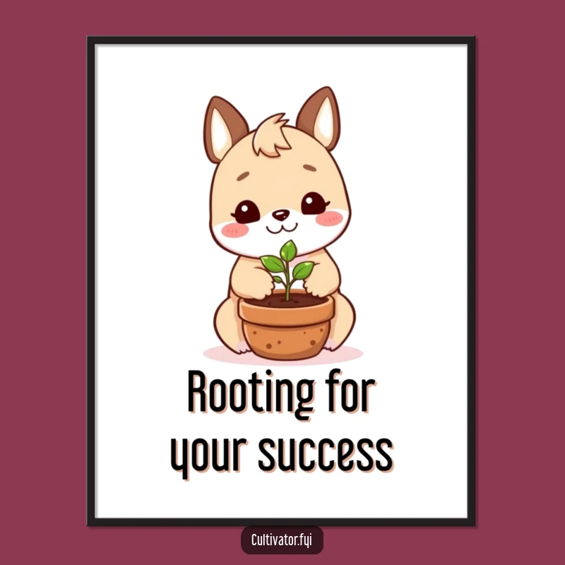 Funny Free Printable Wall Art: Happy Gardener Downloadable Art