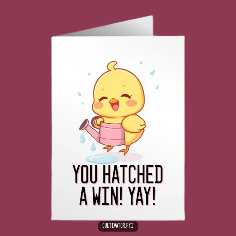 Funny Free Printable Congrats Card: Dewdrop Success, Hilarious Downloadable!