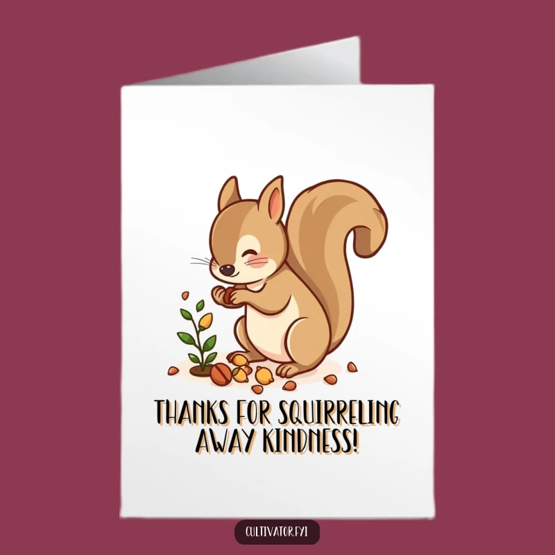 Free Printable Squirrel Nuts Thank You Card: Humorous Downloadable for Kind Givers!