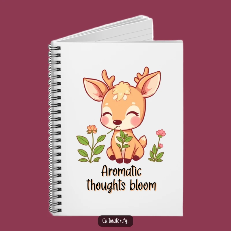 Funny Deer Herb Notebook: Nature Journal, Cute Lined Book for Writing