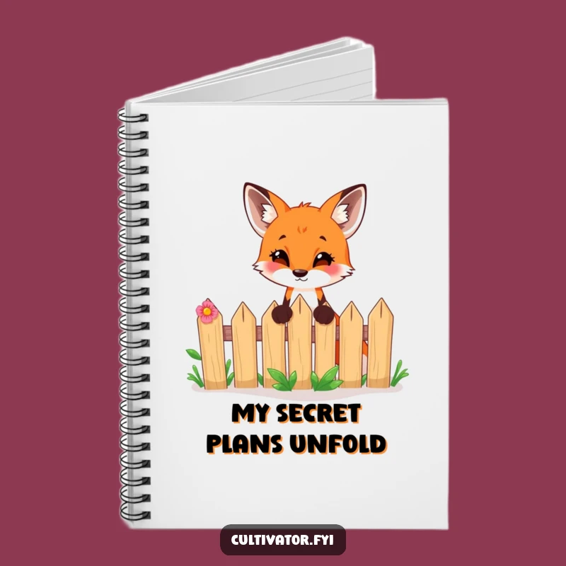 Funny Fox Garden Notebook - Jot Down Ideas with Curiosity, Ideal Funny Gift!