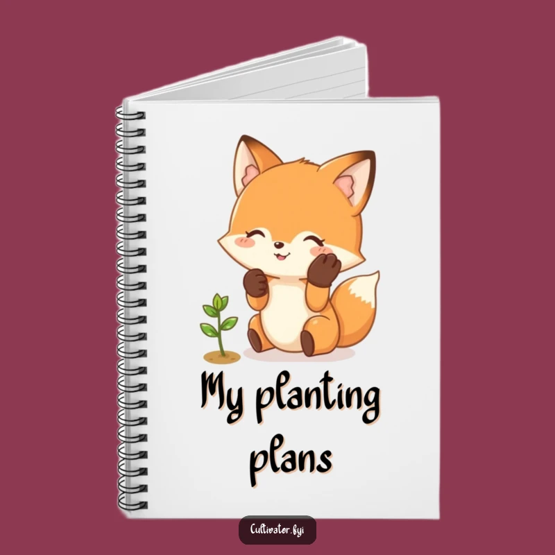 Funny Fox Garden Notebook: Sprout Tending Journal, Perfect Funny Gift!