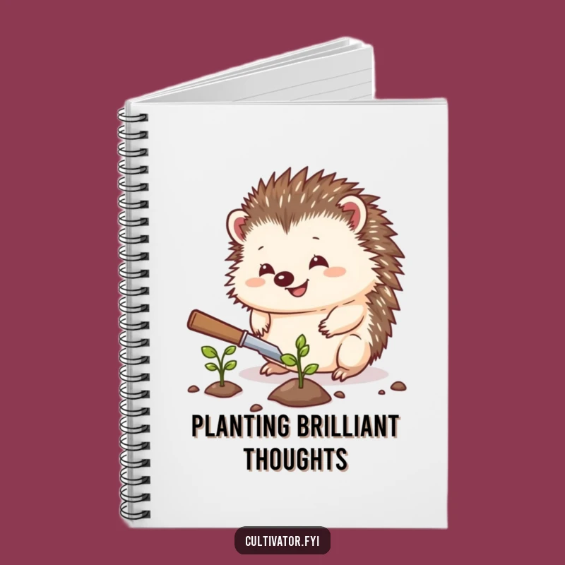 Funny Hedgehog Notebook: Garden Plans, Jot Down Ideas, Great Funny Gift for Writers