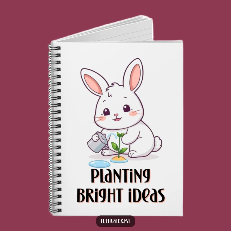 Funny Rabbit Gardener Notebook: Jot Down Ideas with Cheerful Growth