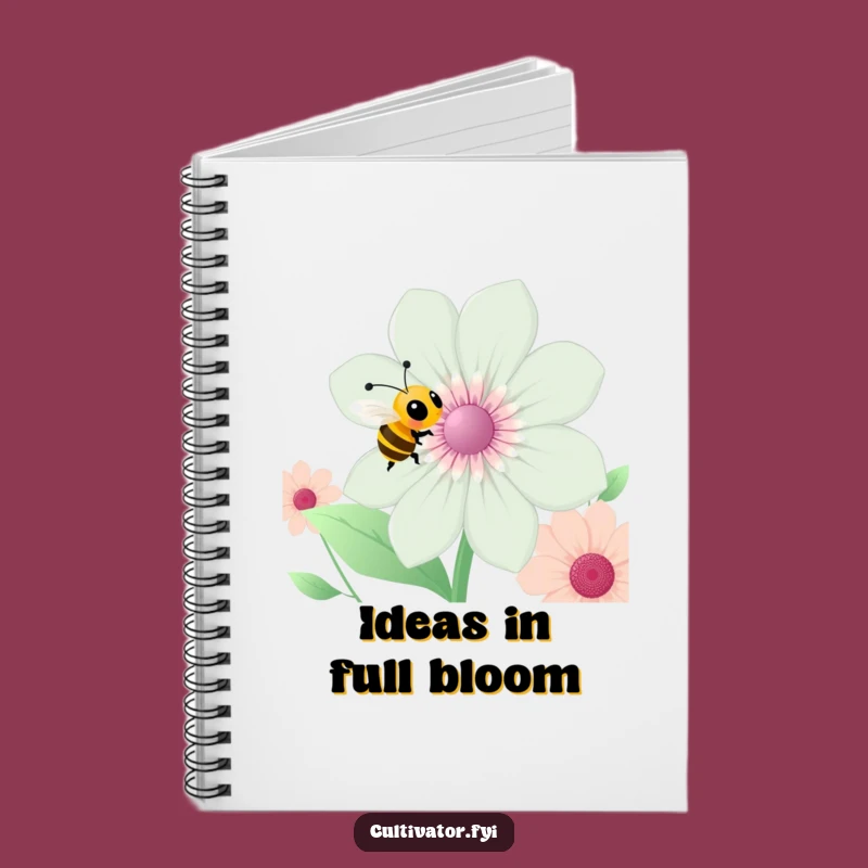 Funny Bee Notebook: Jot Down Ideas, Garden Notes, Great Funny Gift for Writers