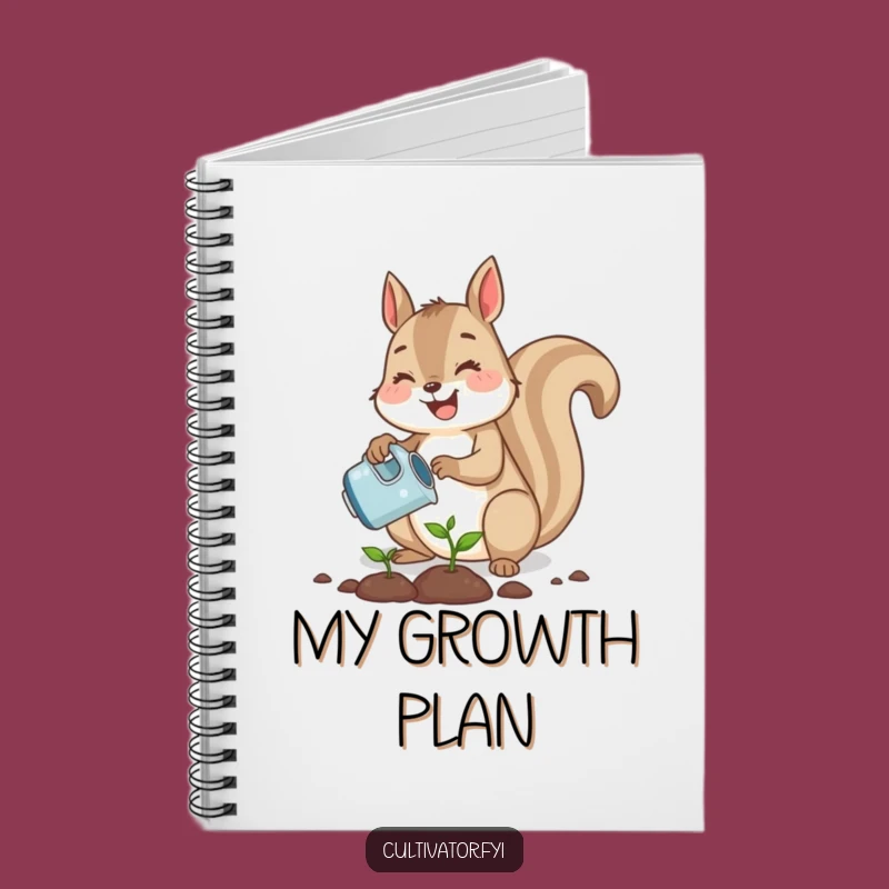 Funny Squirrel Planting Notebook - Garden Ideas & Notes