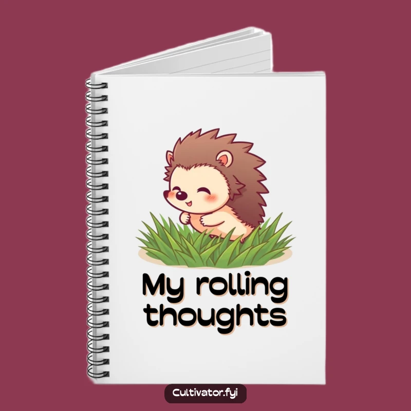 Funny Hedgehog Roll Notebook: Giggling Journal, Perfect Funny Gift!