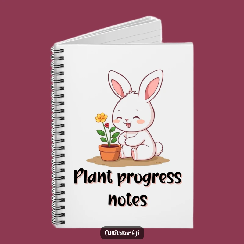 Funny Bunny Gardener Notebook: Cute Plant Design, Perfect Funny Gift for Journaling
