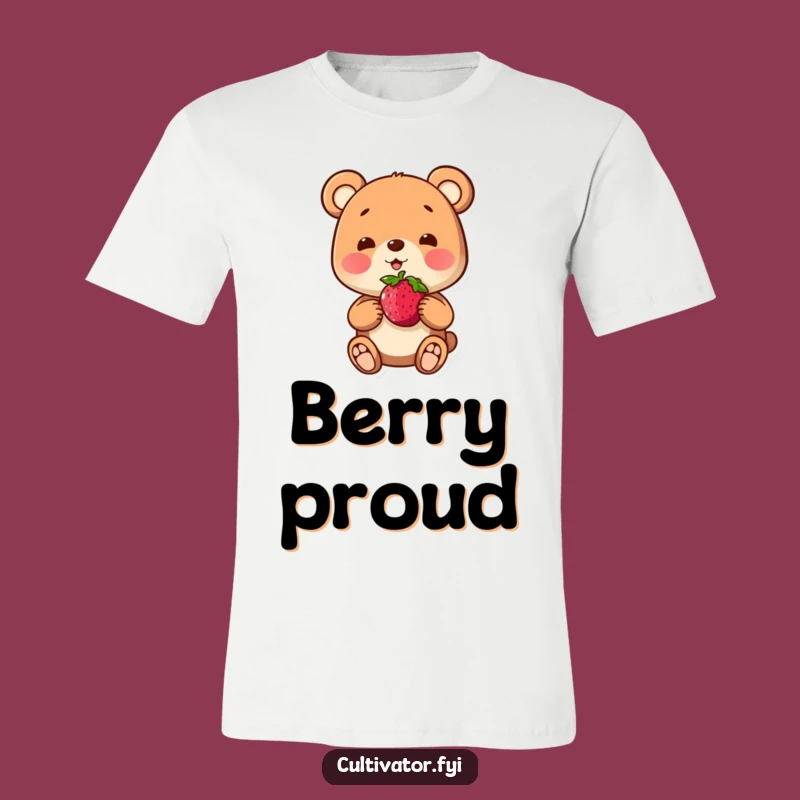 Funny Bear Berry T-Shirt: Wear Your Pride with Cute Humor