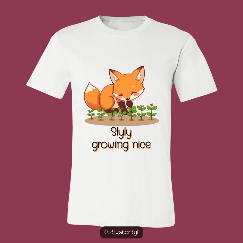 Funny Fox T-Shirt - Playful Planter's Humor, Awesome Funny Gift Tee