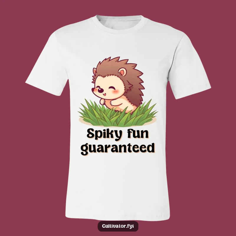 Funny Hedgehog Roll Tee: Giggling Joyful Friend, Adorable Funny Gift!