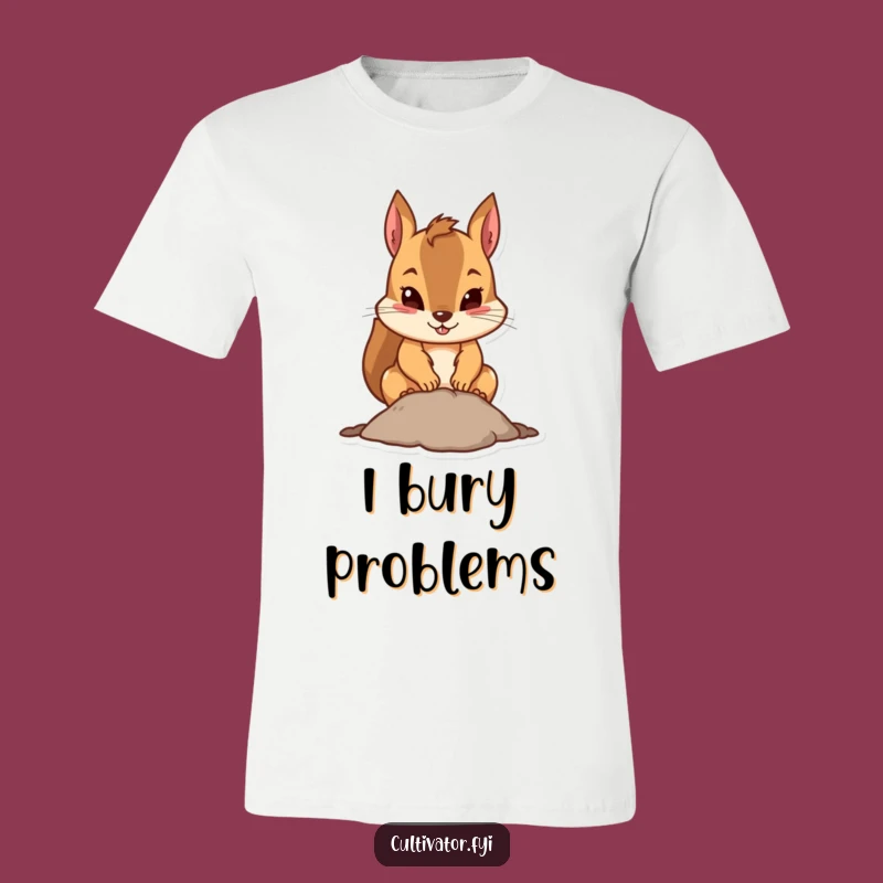 Funny Squirrel T-Shirt: Goofy Gift for the Determined Digging Enthusiast