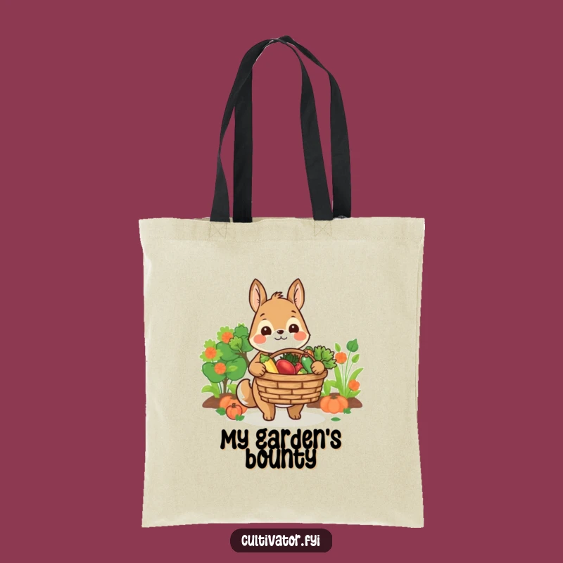 Funny Farmer Animal Tote Bag: Harvest Bounty - Sweet Funny Gift
